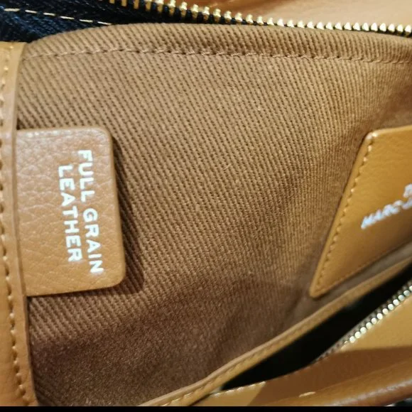 Marc Jacobs the Leather Mini Tote Bag Argan Oil - Picture 15 of 16